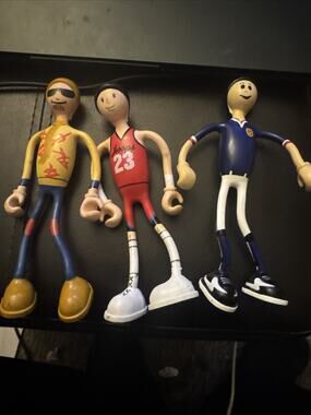 Kid Galaxy Lot of Bendos Toys 6” Figures set of 3 sports